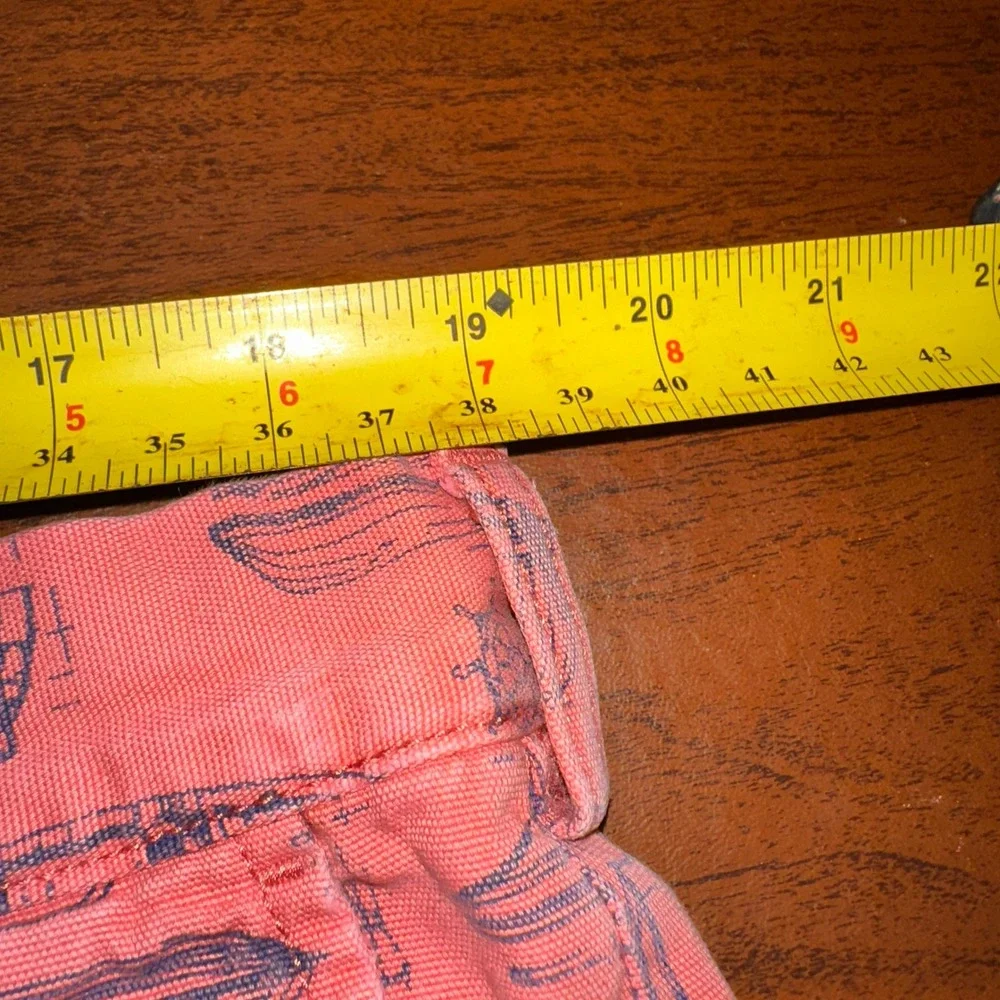 Polo Ralph Lauren Mens 38 Shorts Salmon Pink Nautical Sailboat Canvas Chino Boat